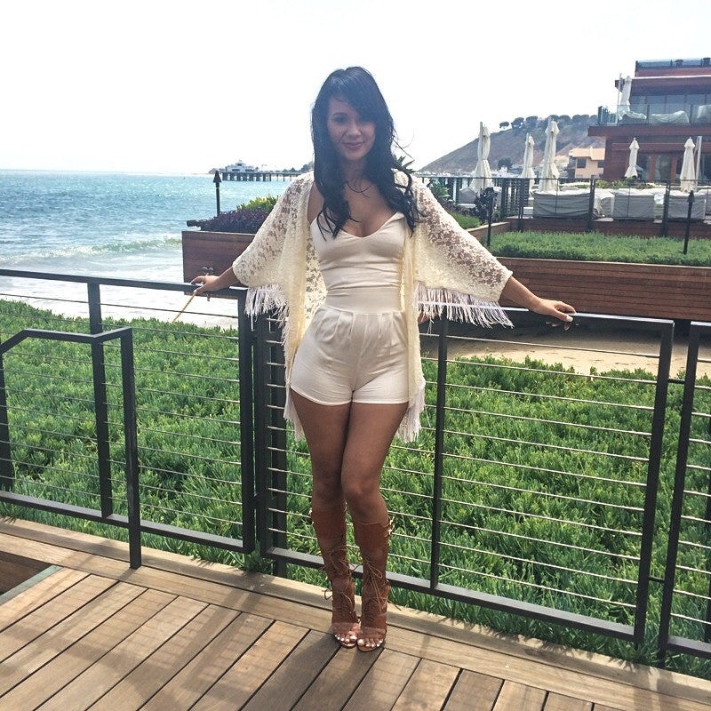 Lace Kimono Set